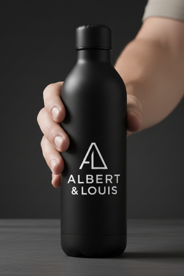 Insulated Water Bottle – Black