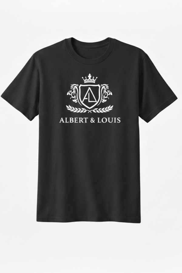 Signature T-Shirt – Elegant Black & Beige